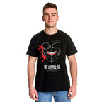Image produit Tokyo Ghoul - T-Shirt noir avec masque rempli de sang