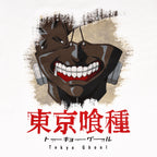 Image produit Tokyo Ghoul - T-Shirt Masque Éraflé blanc