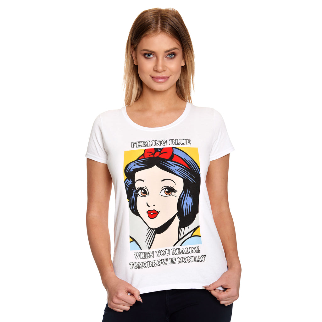Image produit Blanche Neige - Portrait T-Shirt Femme blanc