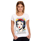 Image produit Blanche Neige - Portrait T-Shirt Femme blanc