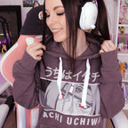 Image produit Naruto - Sweat à capuche Itachi marron