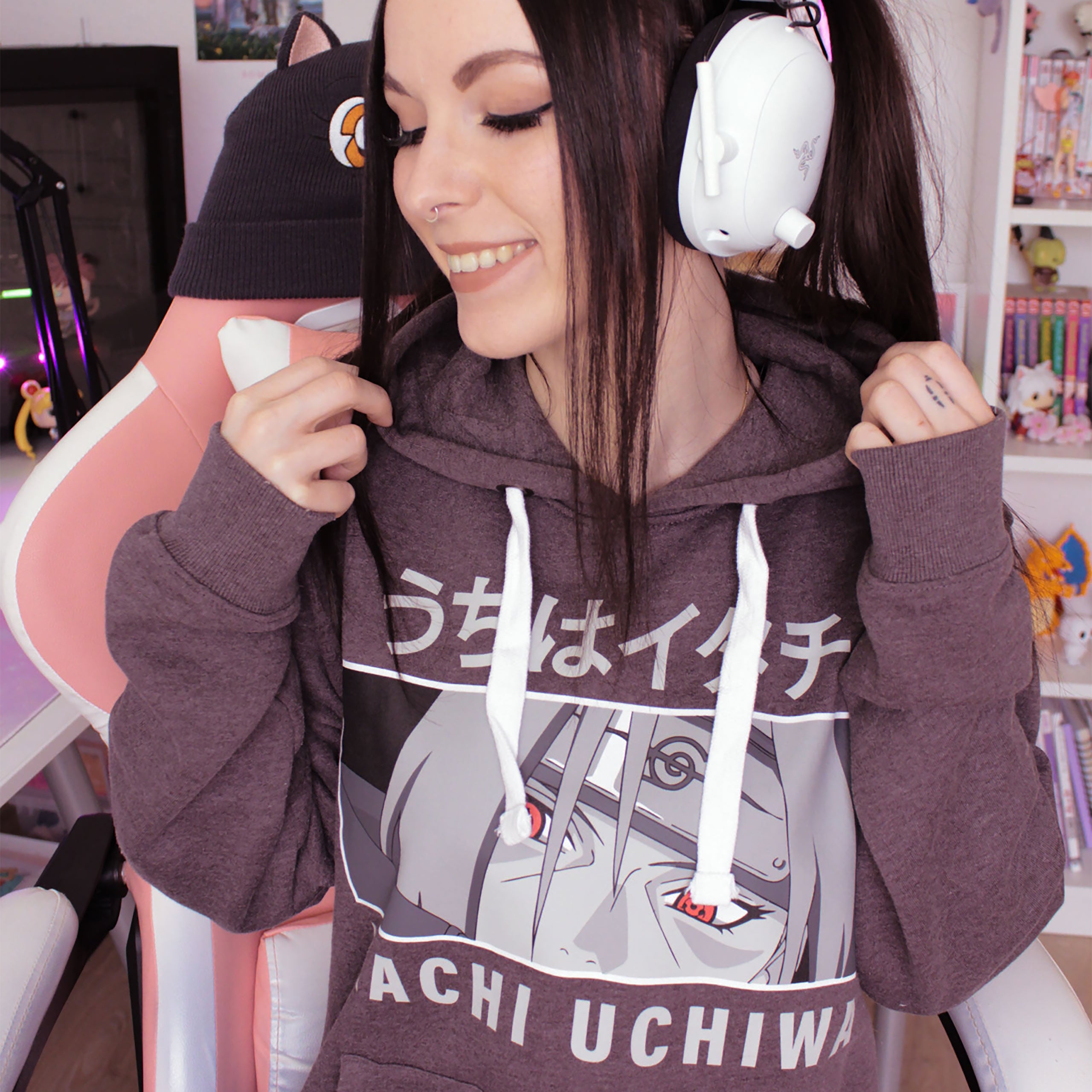 Image produit Naruto - Sweat à capuche Itachi marron