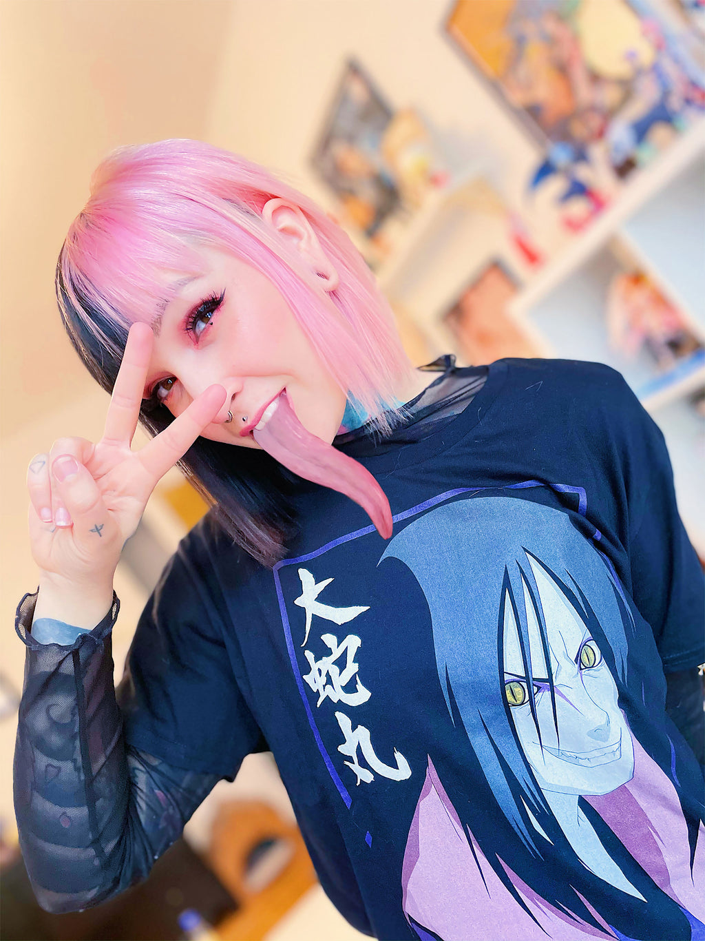 Image produit Naruto - T-shirt noir Orochimaru