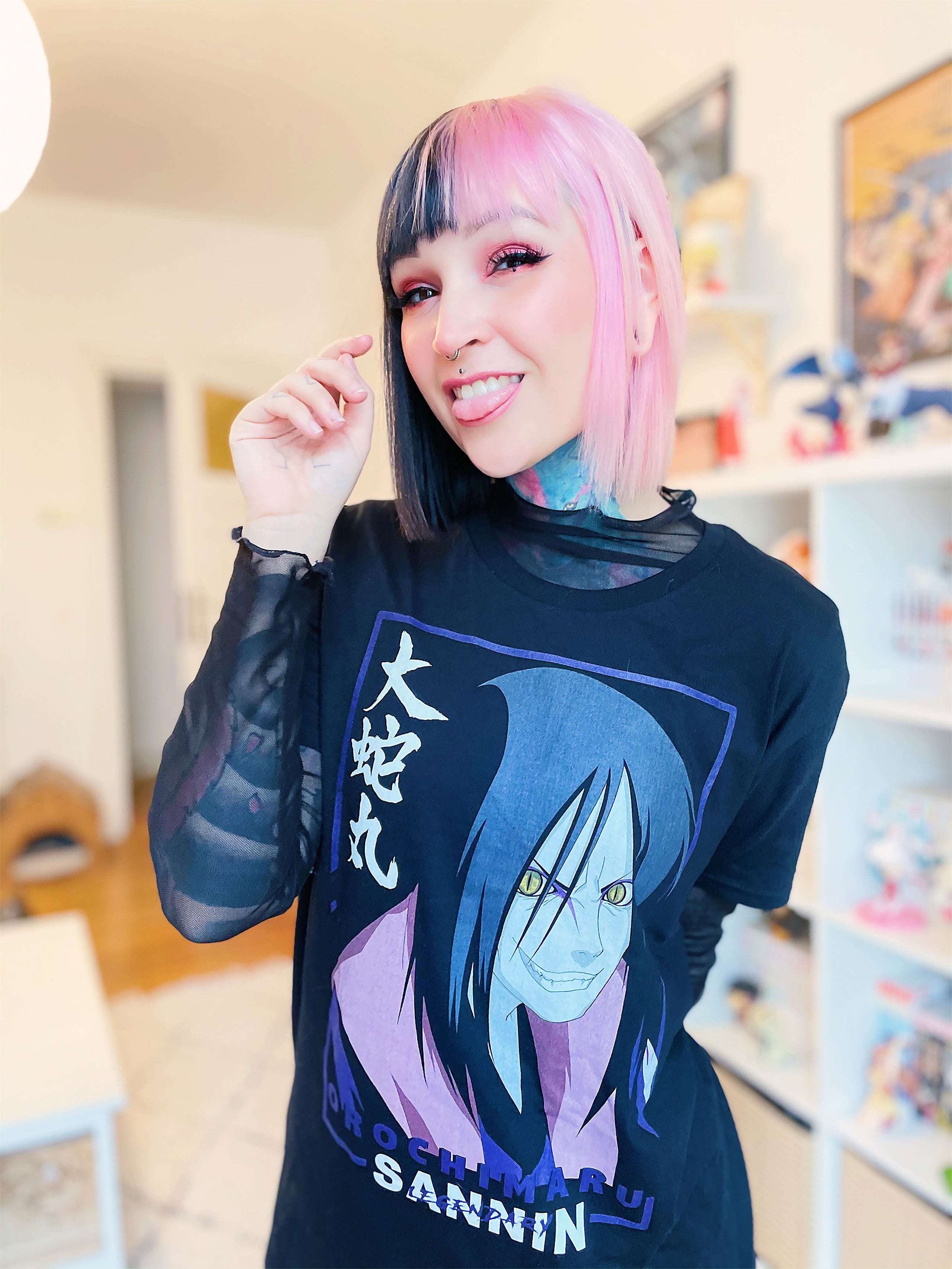 Image produit Naruto - T-shirt noir Orochimaru