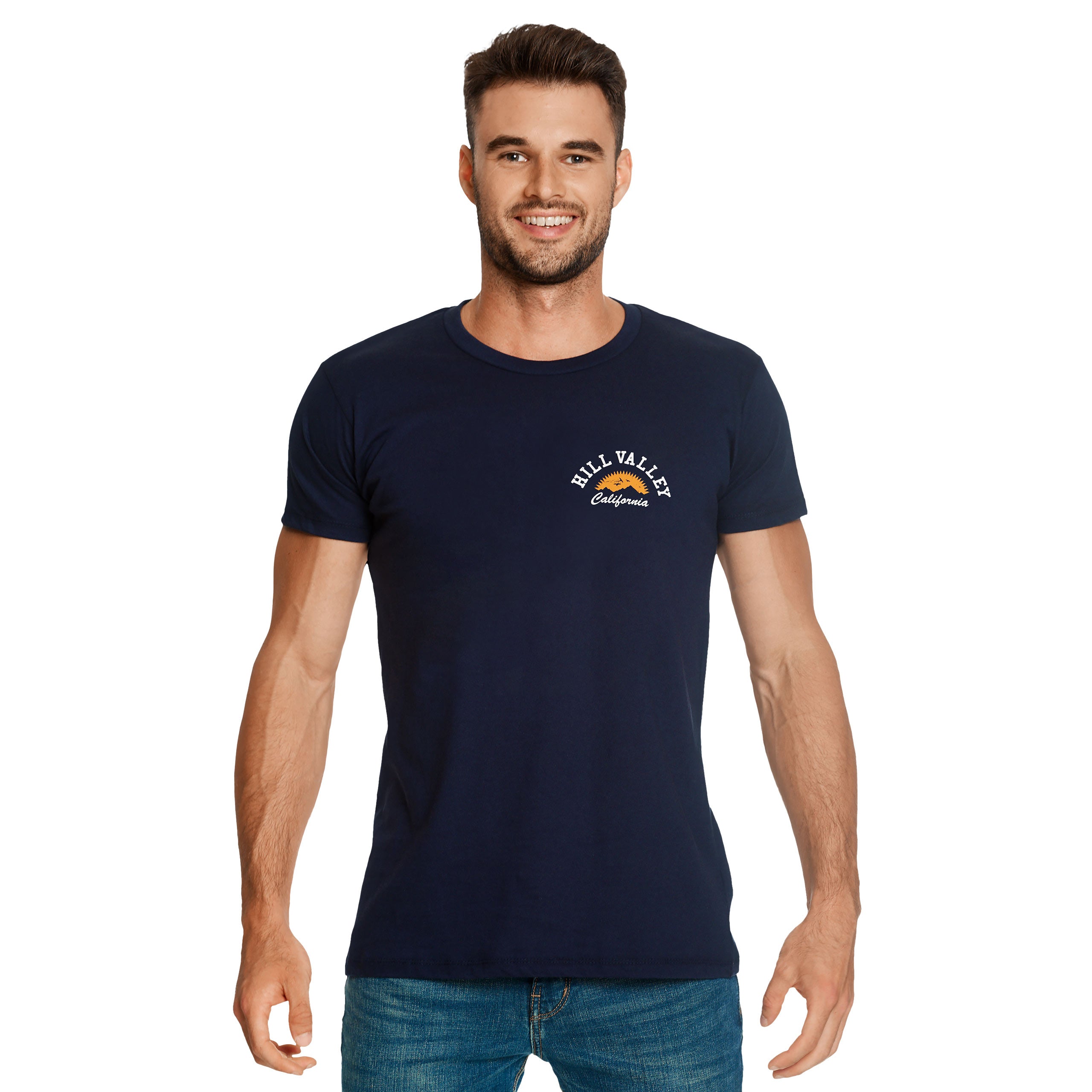 Image produit Retour vers le Futur - T-Shirt Hill Valley Bleu
