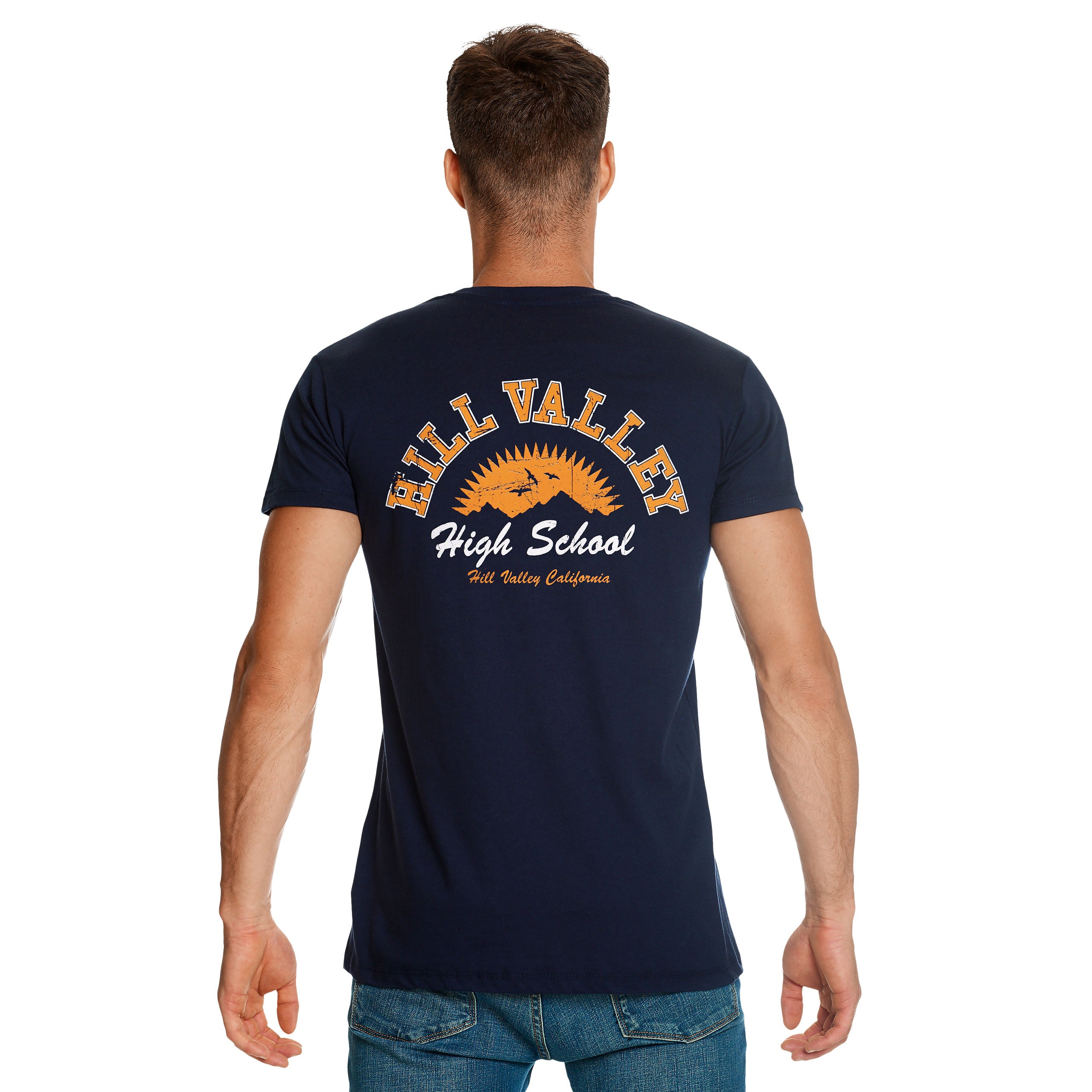 Image produit Retour vers le Futur - T-Shirt Hill Valley Bleu
