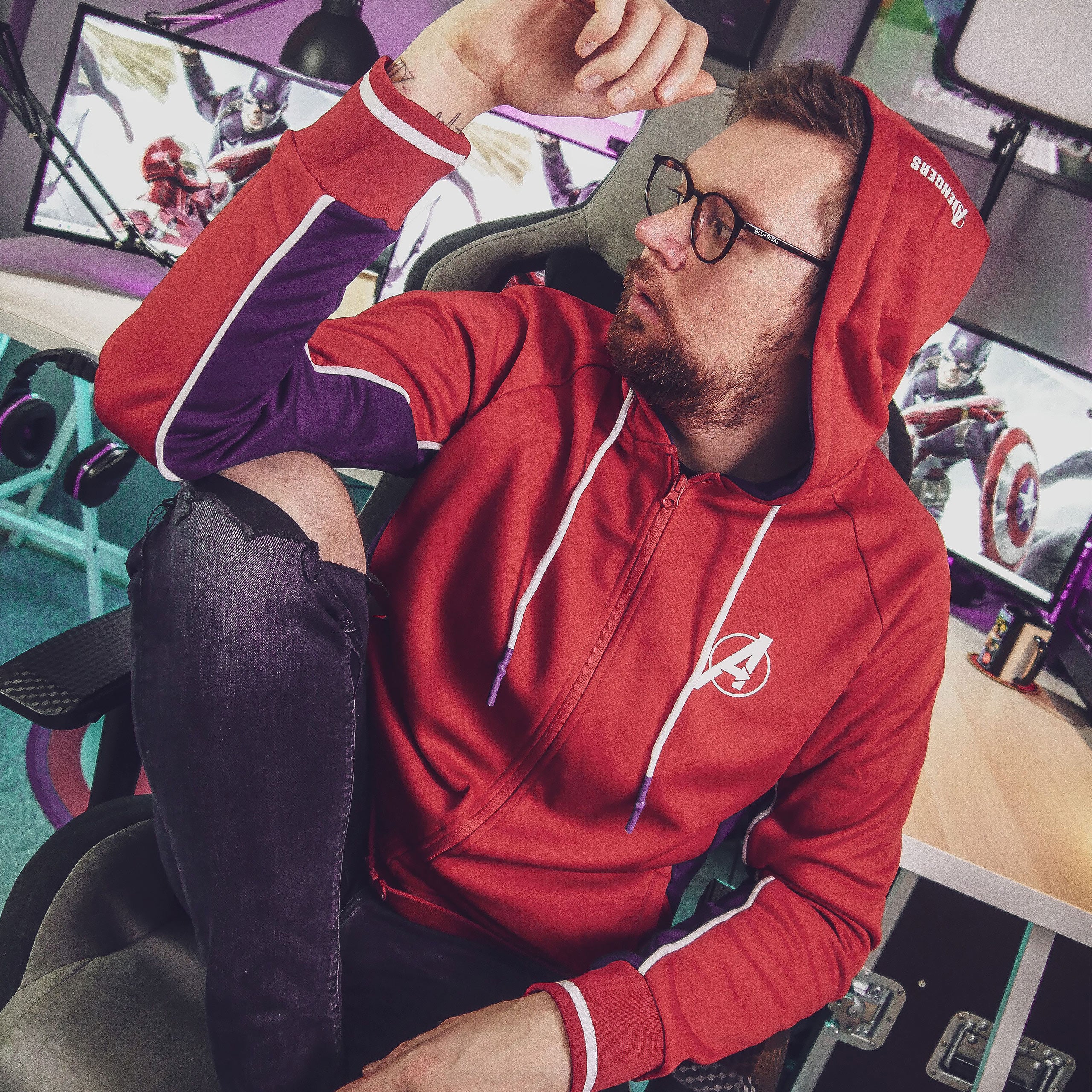 Image produit Avengers - Sweat à capuche avec logo