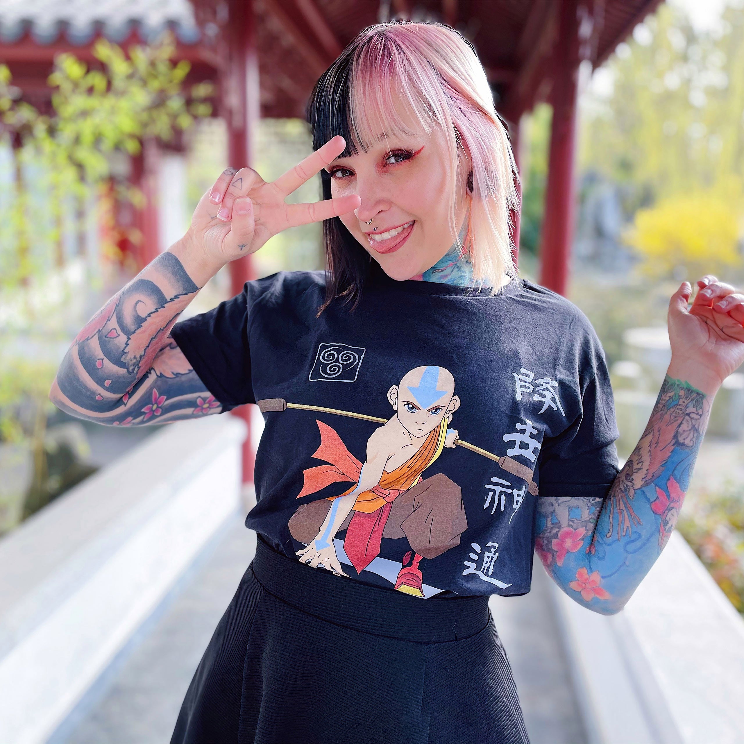 Product image Avatar The Last Airbender - Aang Ready For Battle T-Shirt Black