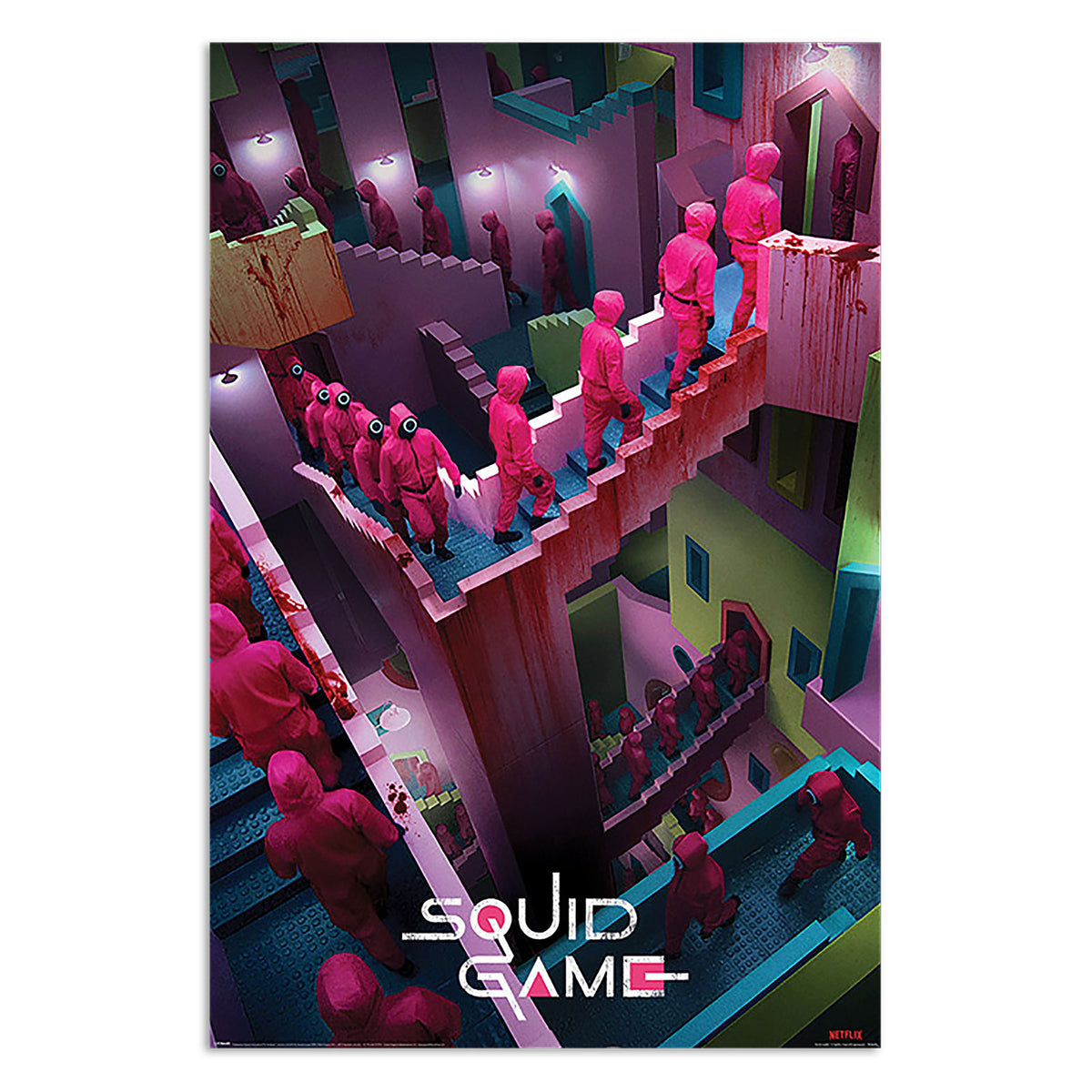 Image produit Squid Game - Affiche Maxi Crazy Stairs