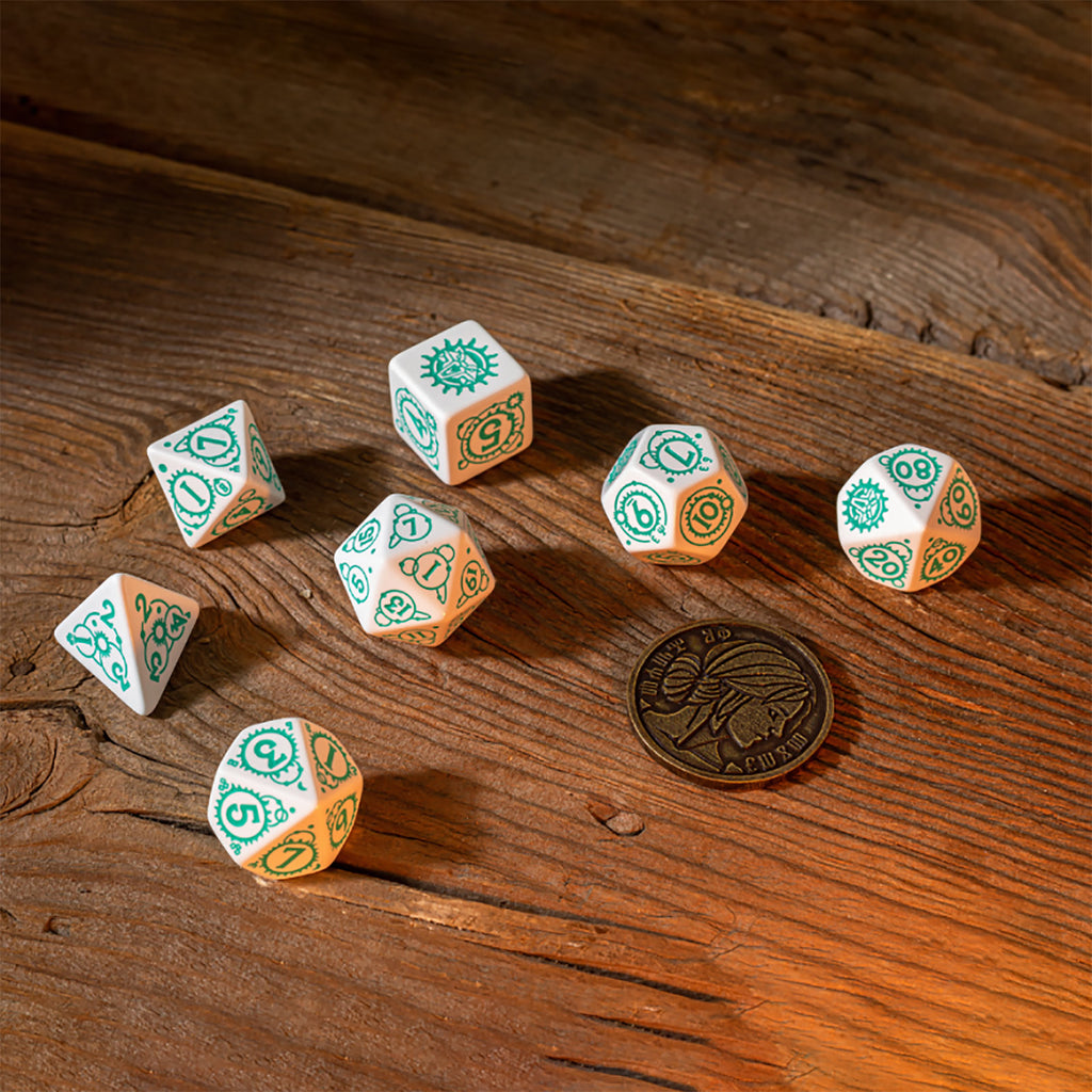 Image produit Witcher - Set de dés RPG Ciri 7pcs avec pièce de collection