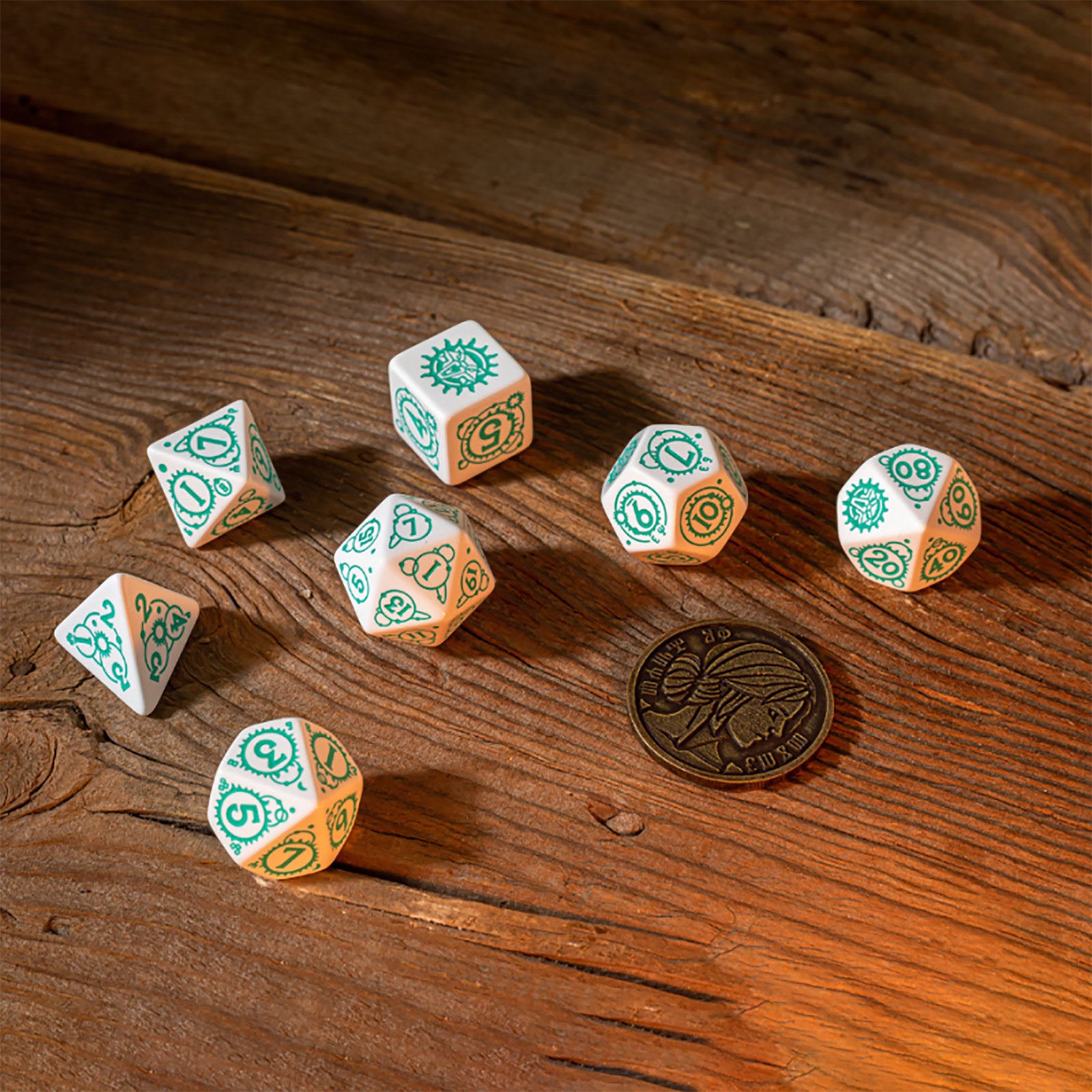 Image produit Witcher - Set de dés RPG Ciri 7pcs avec pièce de collection