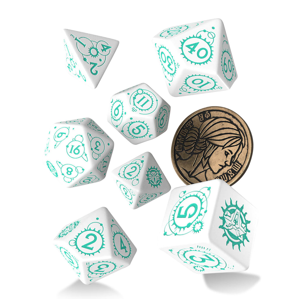 Image produit Witcher - Set de dés RPG Ciri 7pcs avec pièce de collection