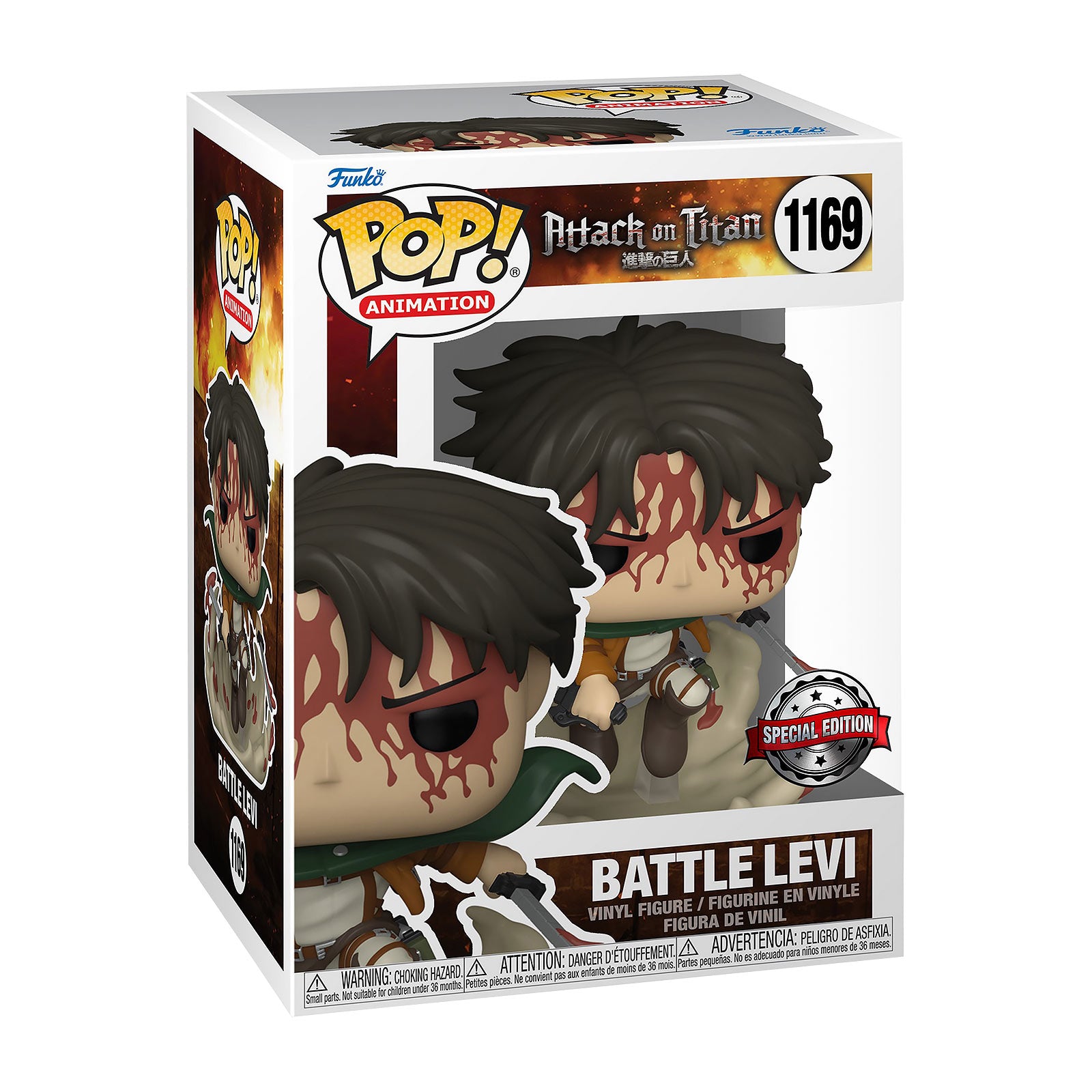 Image produit Attack on Titan - Battle Levi Funko Pop Figure