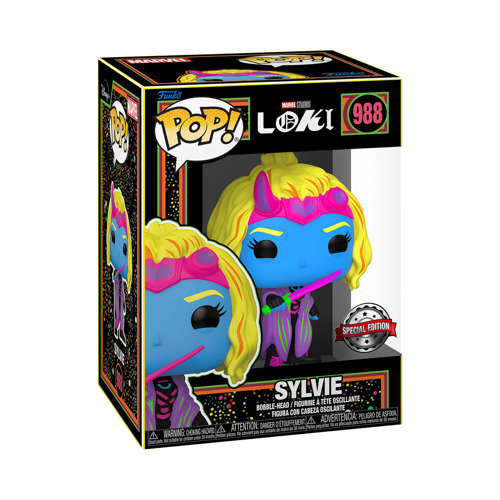 Image produit Loki - Sylvie Blacklight Funko Pop Figurine à tête branlante