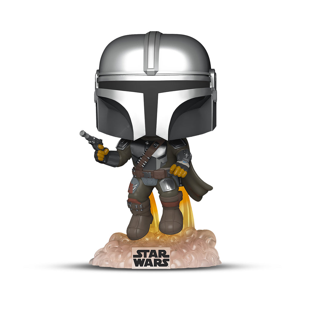 Image produit Mando Glow in the Dark Figurine Bobblehead Funko Pop - Star Wars The Mandalorian
