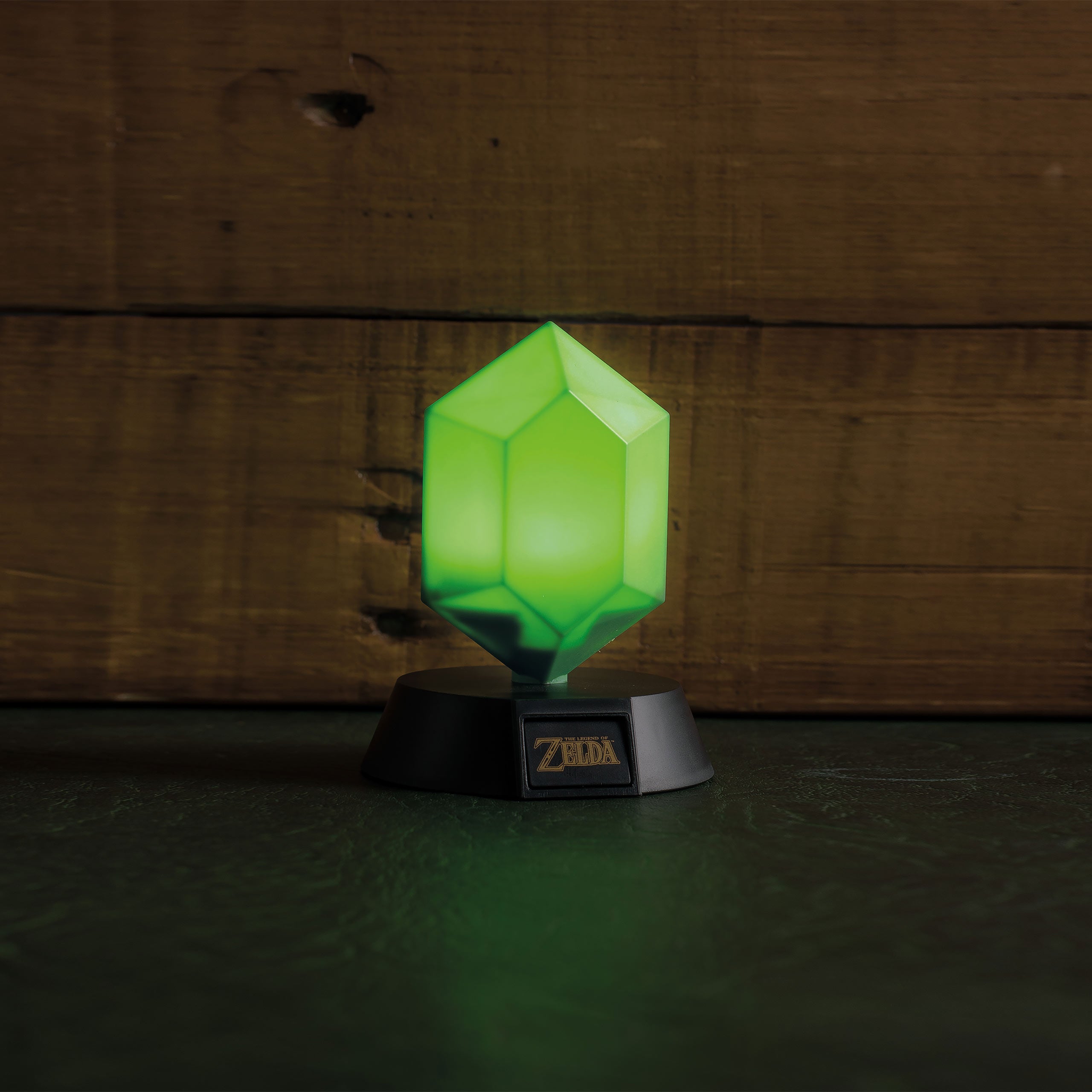 Image produit Zelda - Lampe de table 3D Icônes Rubis Vert