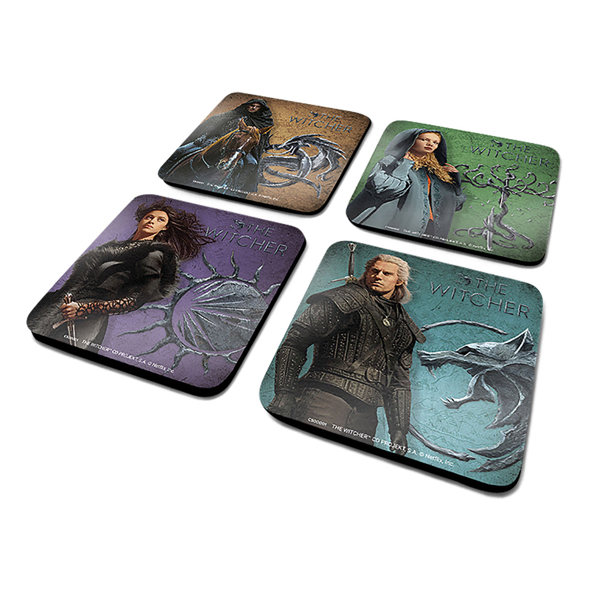 Image produit Witcher - Sous-verres légendaires set de 4
