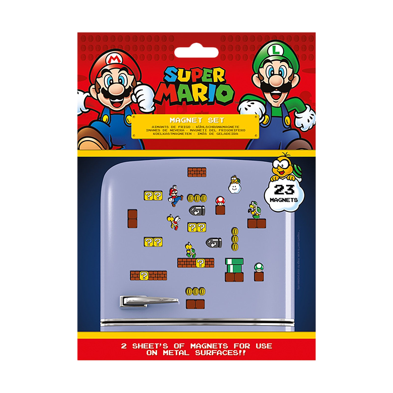 Image produit Super Mario - Set de Magnets Royaume Champignon