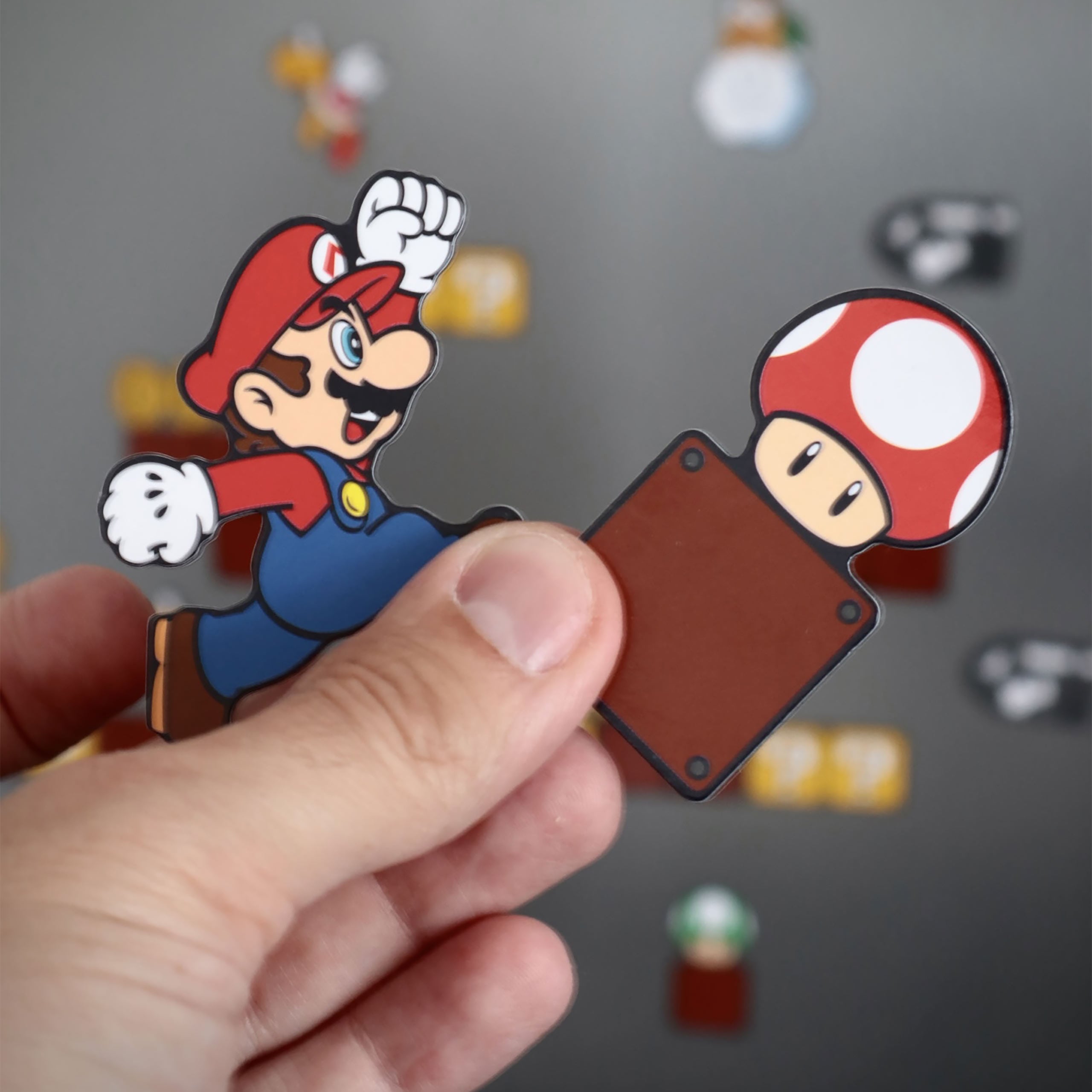 Image produit Super Mario - Set de Magnets Royaume Champignon