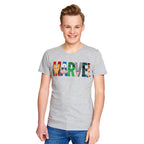 Image produit Marvel - Logo Comic Heroes T-Shirt gris