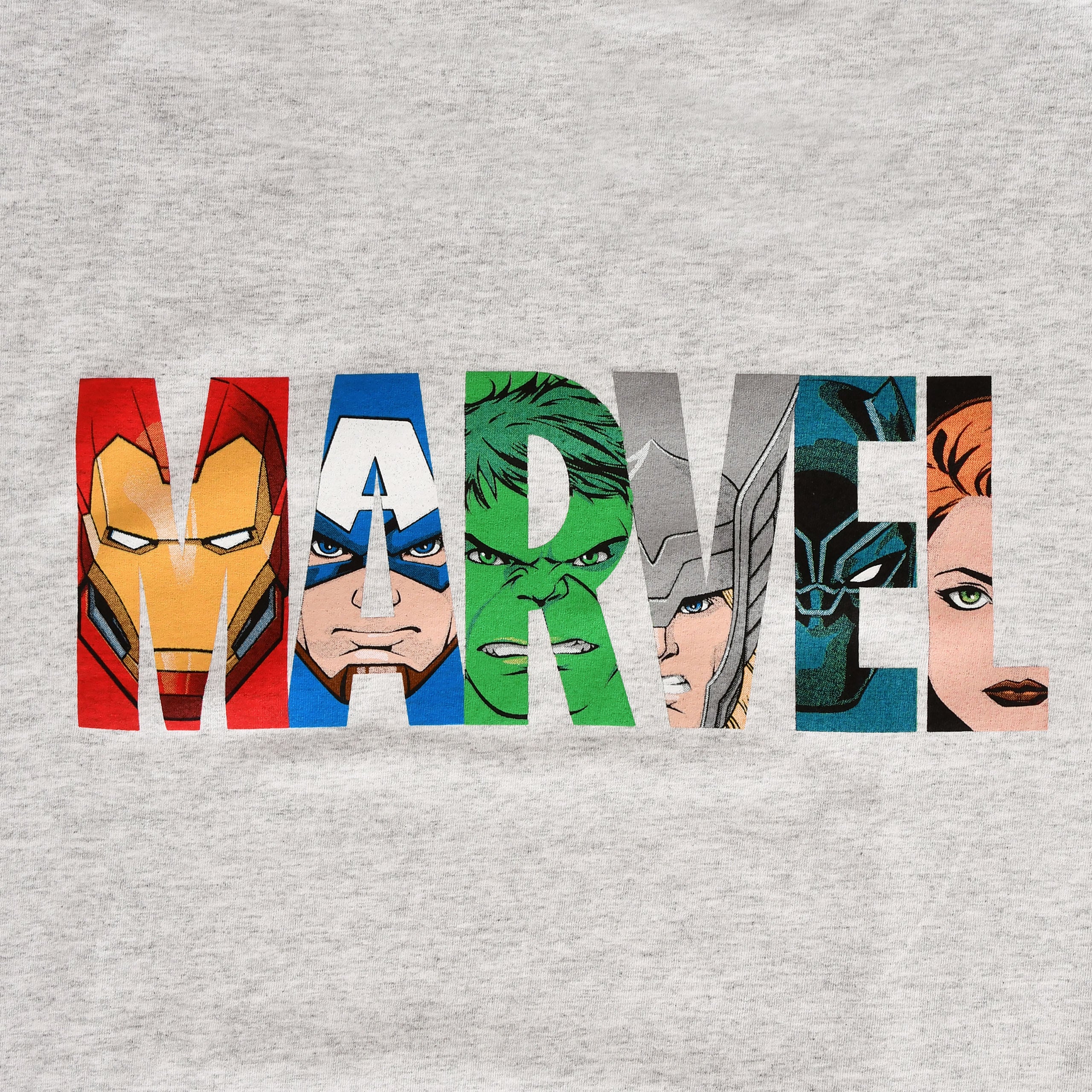 Image produit Marvel - Logo Comic Heroes T-Shirt gris