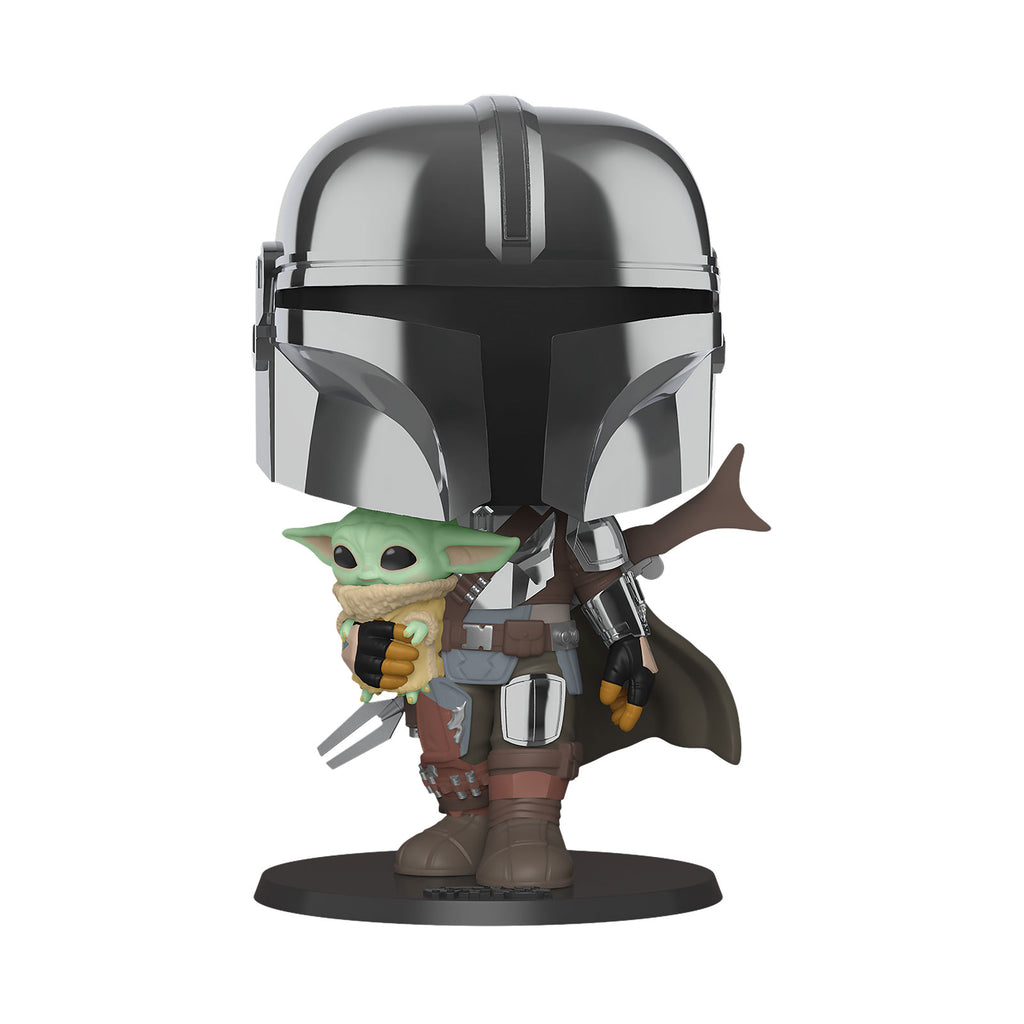Product image Mandalorian Chrome Funko Pop Bobblehead Figure 26 cm - Star Wars