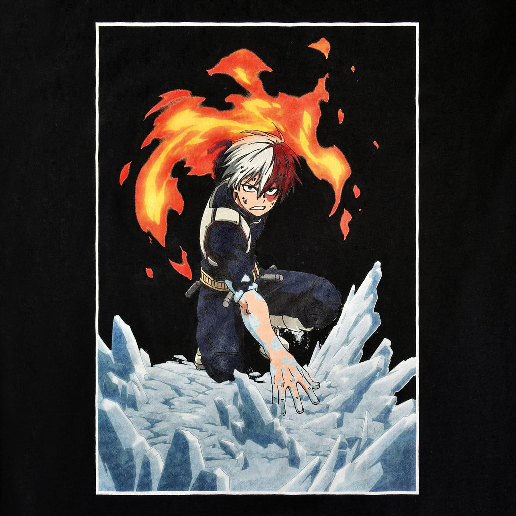 Image produit My Hero Academia - T-shirt Todoroki noir