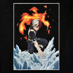 Image produit My Hero Academia - T-shirt Todoroki noir