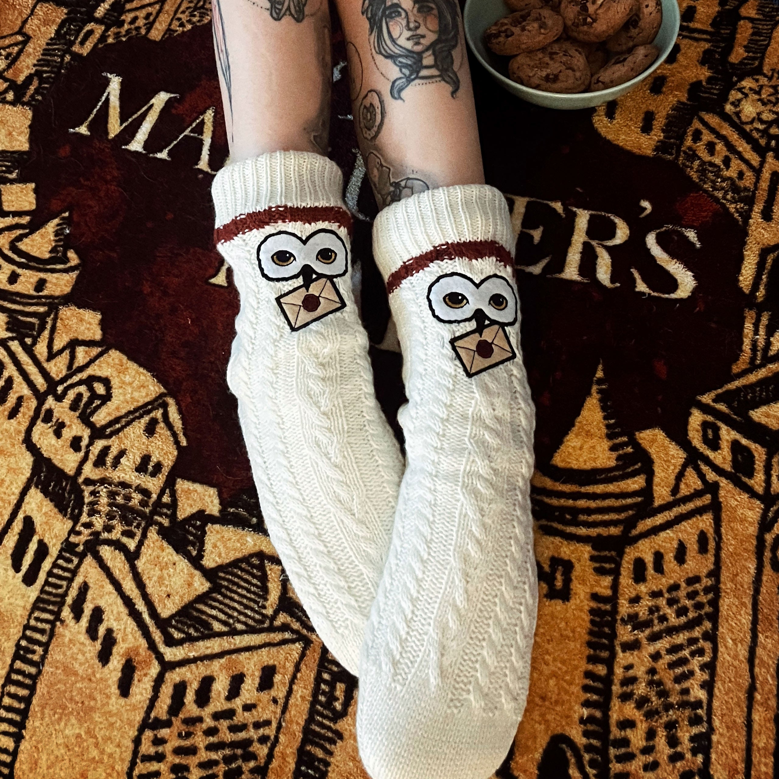 Image produit Harry Potter - Chaussettes Hedwig avec fourrure Teddy