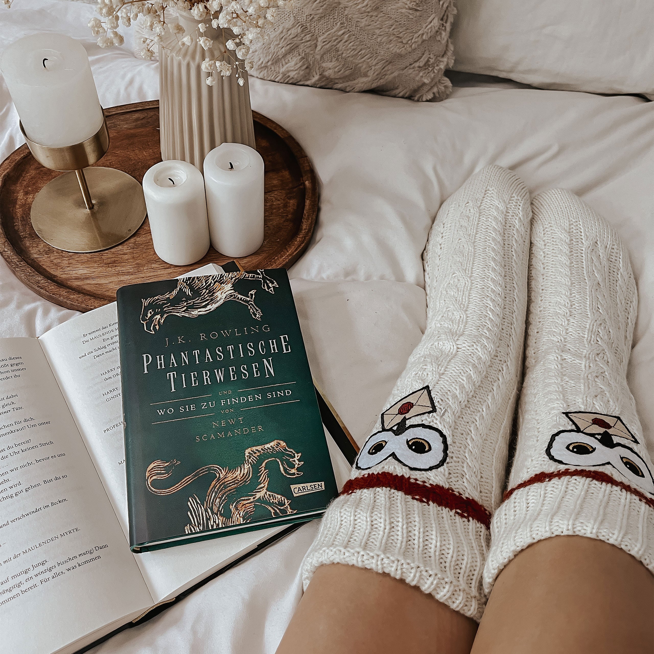 Image produit Harry Potter - Chaussettes Hedwig avec fourrure Teddy
