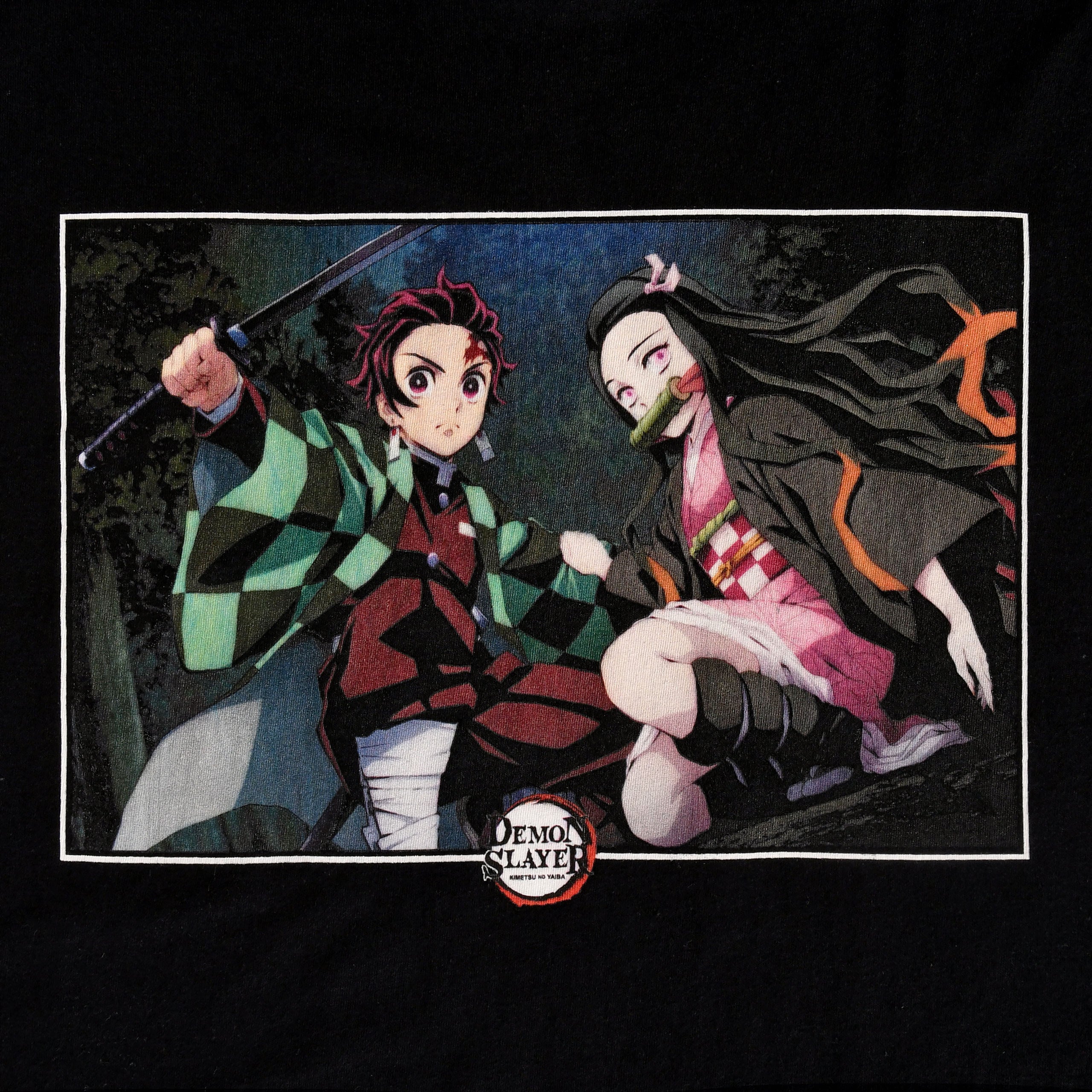 Image produit Demon Slayer - T-shirt noir Nezuko et Tanjiro Kamado