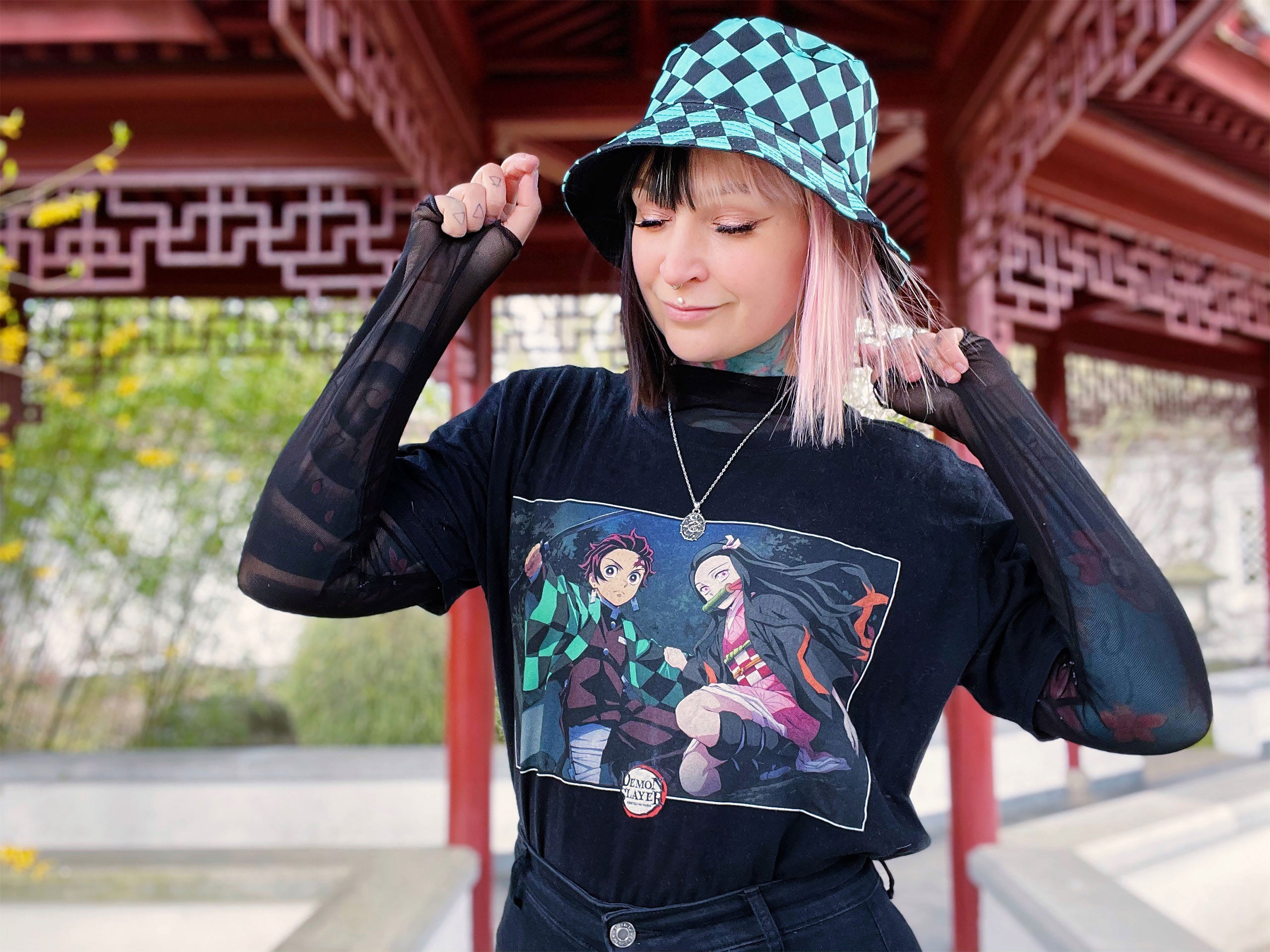 Image produit Demon Slayer - T-shirt noir Nezuko et Tanjiro Kamado