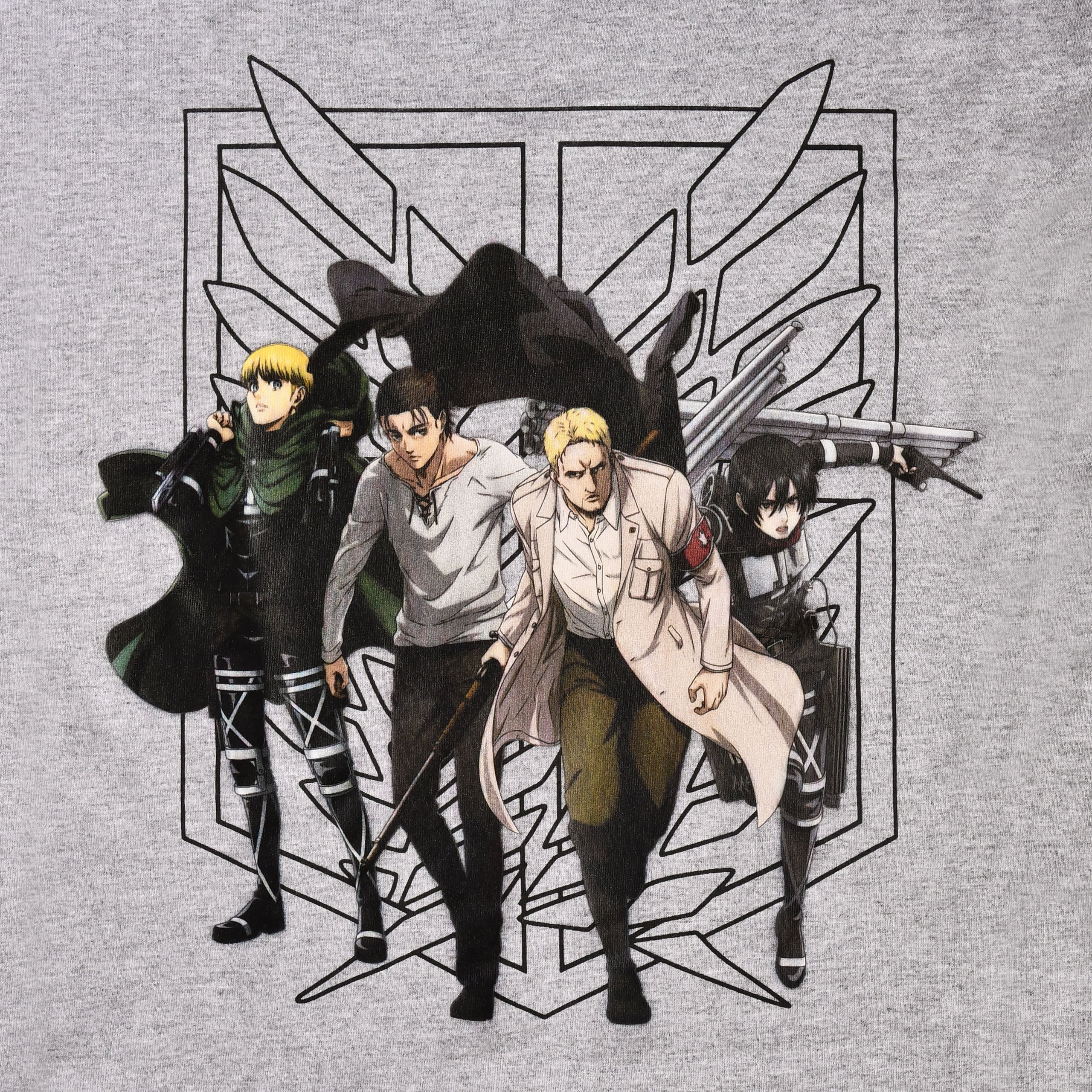 Image produit Attack on Titan - T-Shirt Groupe gris