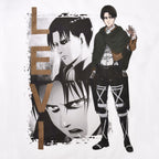 Image produit Attack on Titan - T-shirt blanc Levi Ackerman
