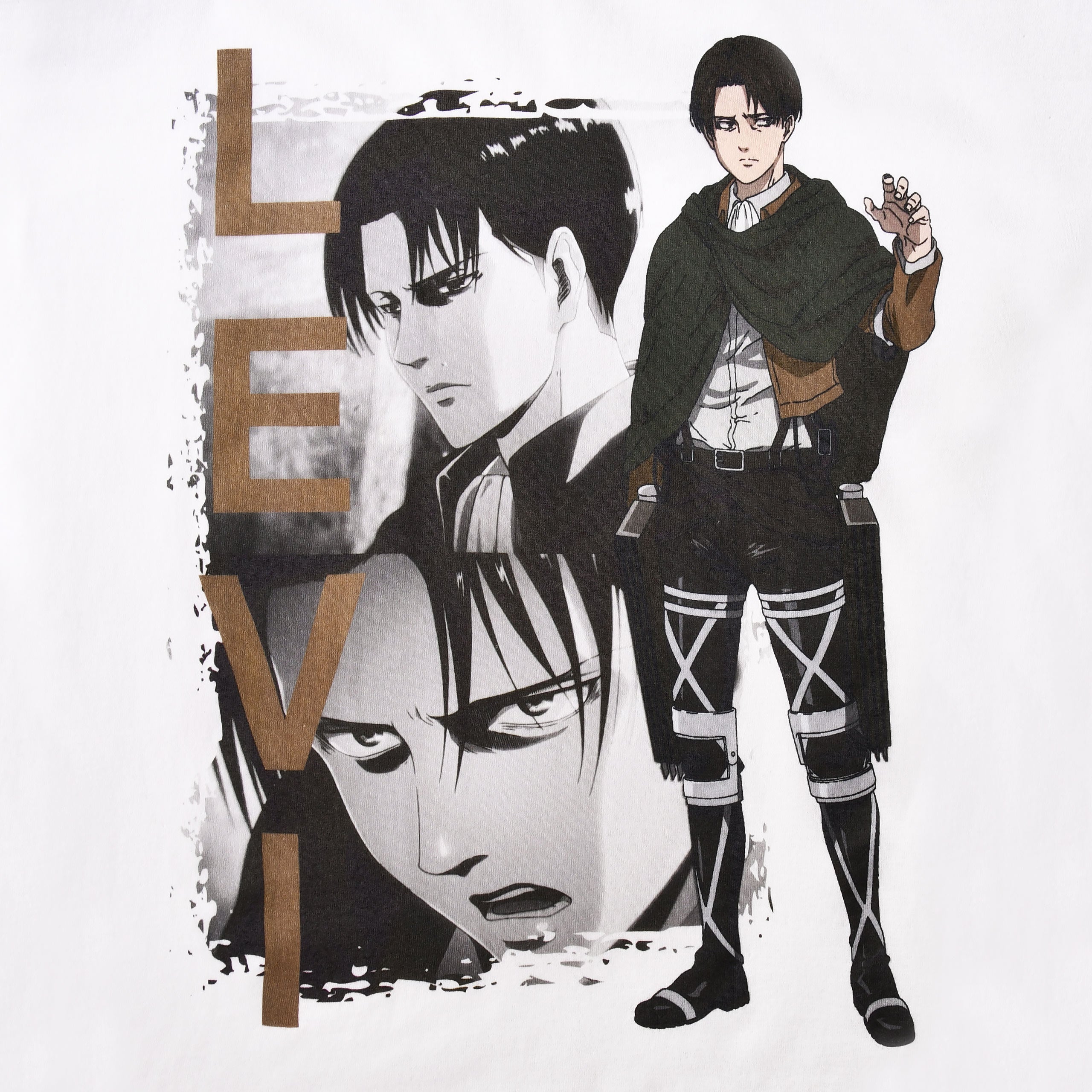 Image produit Attack on Titan - T-shirt blanc Levi Ackerman