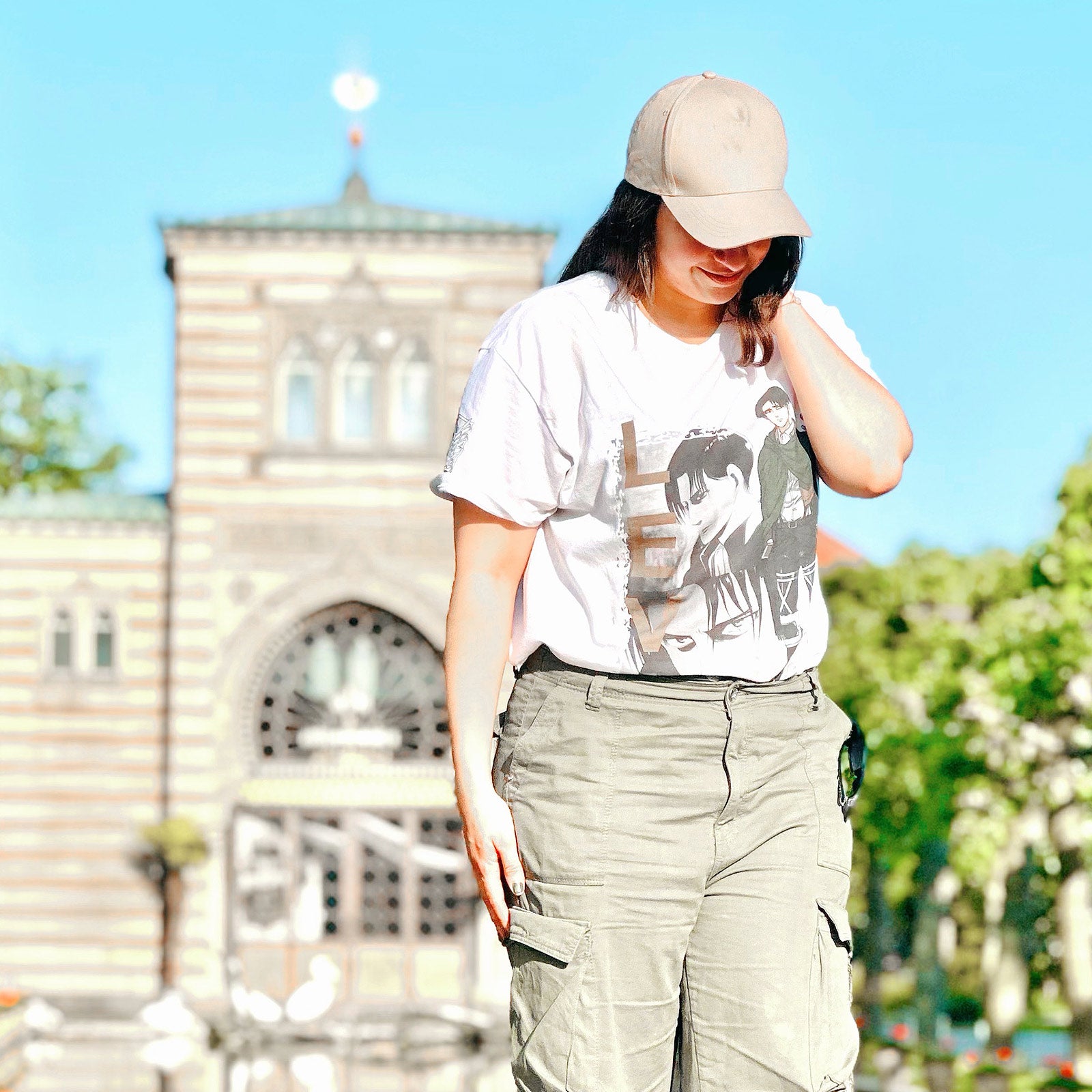 Image produit Attack on Titan - T-shirt blanc Levi Ackerman