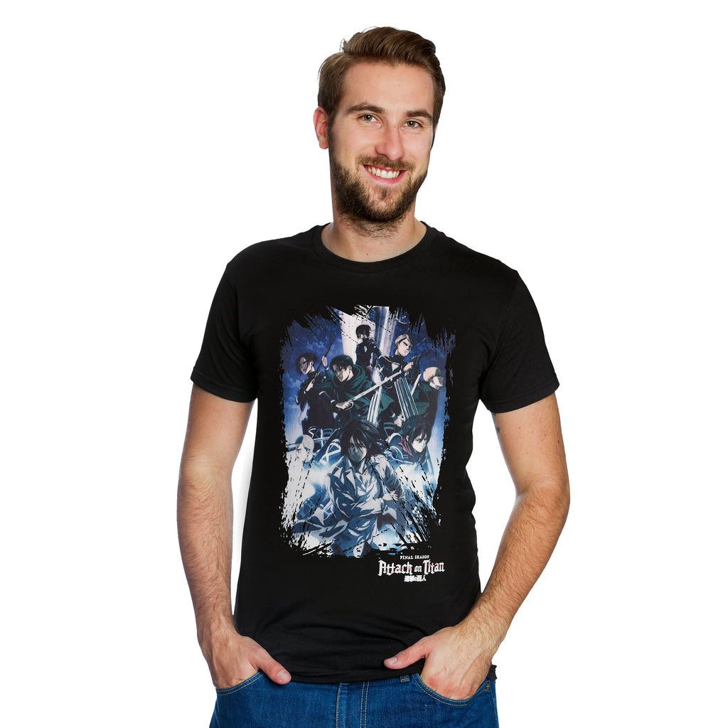 Image produit Attack on Titan - T-shirt noir de la saison 4