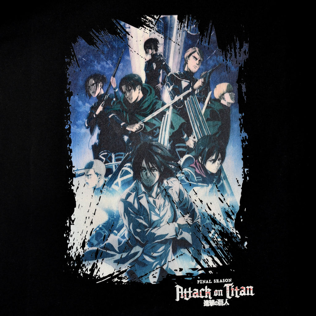 Image produit Attack on Titan - T-shirt noir de la saison 4