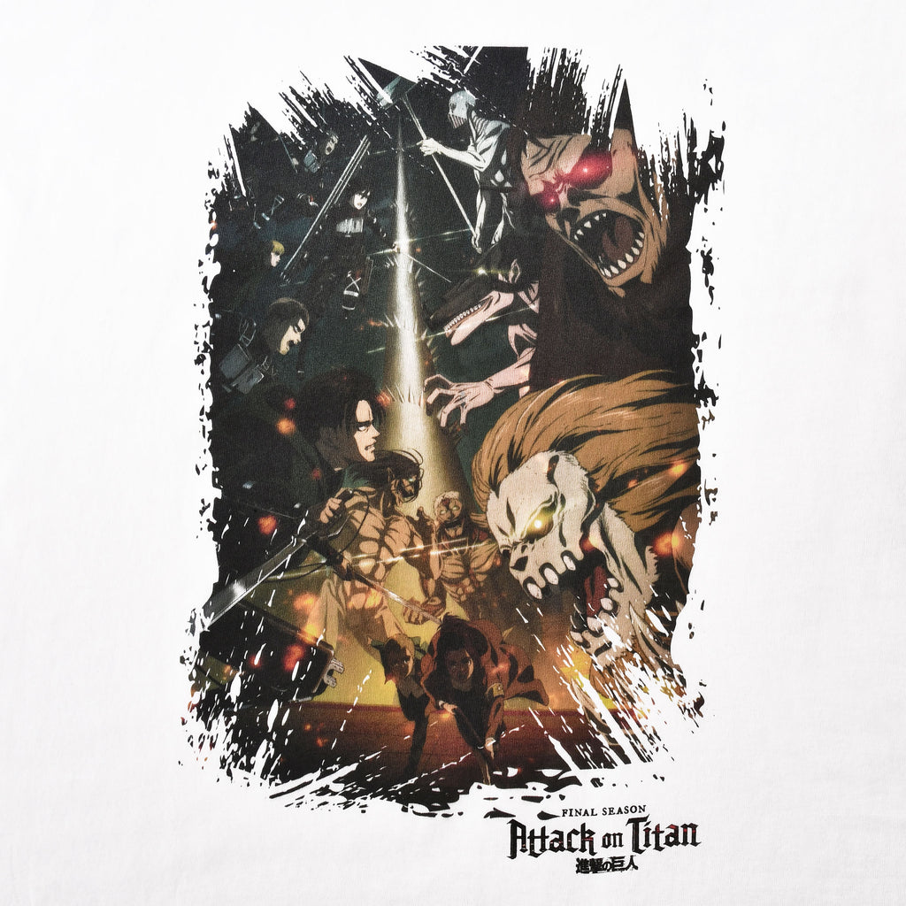 Image produit Attack on Titan - T-shirt blanc saison 4