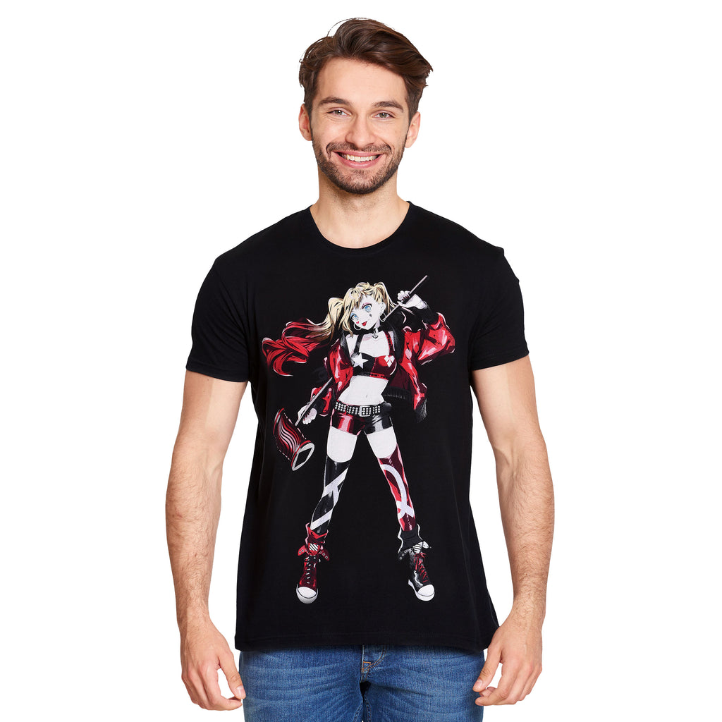 Image produit Harley Quinn - T-shirt marteau noir