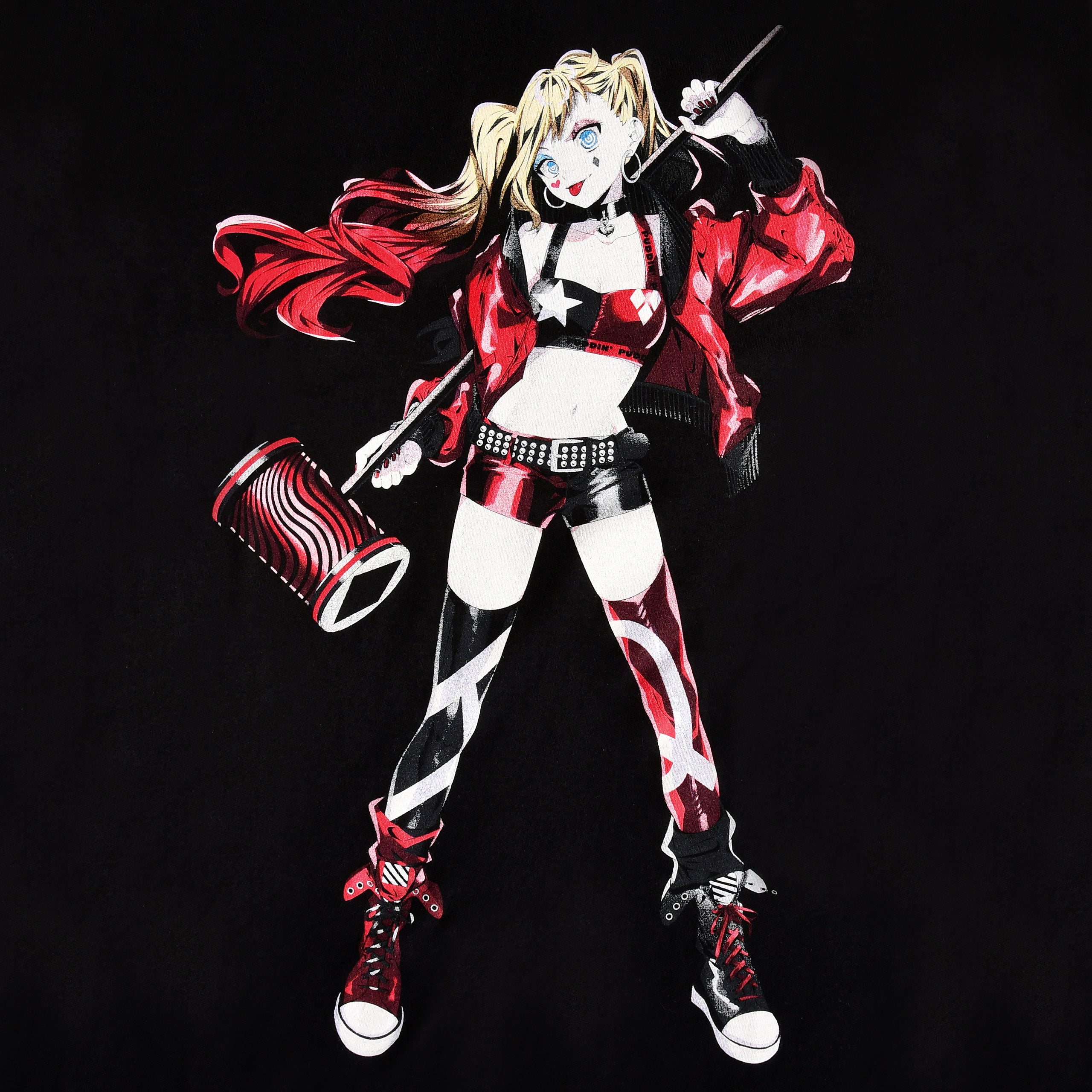 Image produit Harley Quinn - T-shirt marteau noir