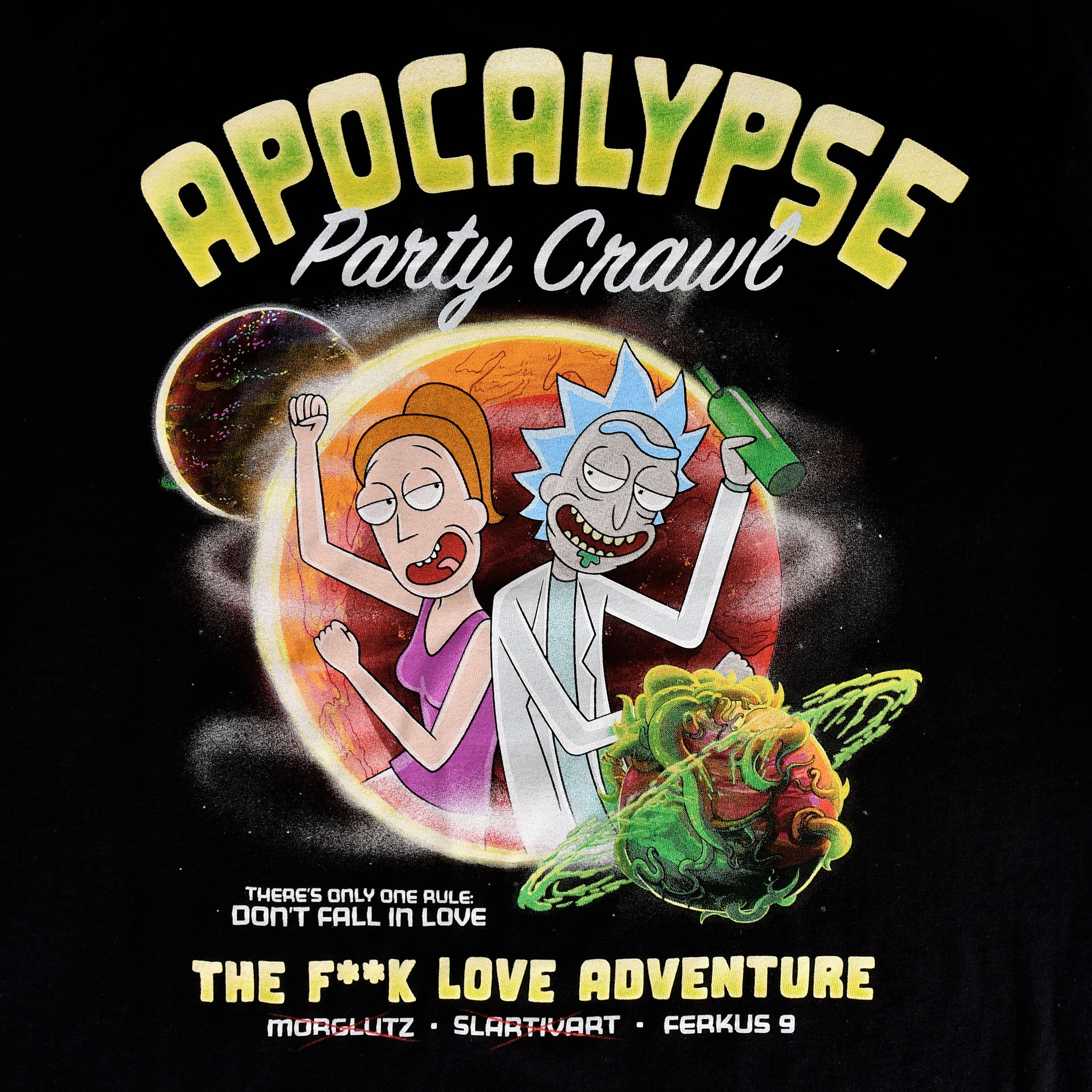 Image produit Rick et Morty - T-shirt Apocalypse Party noir