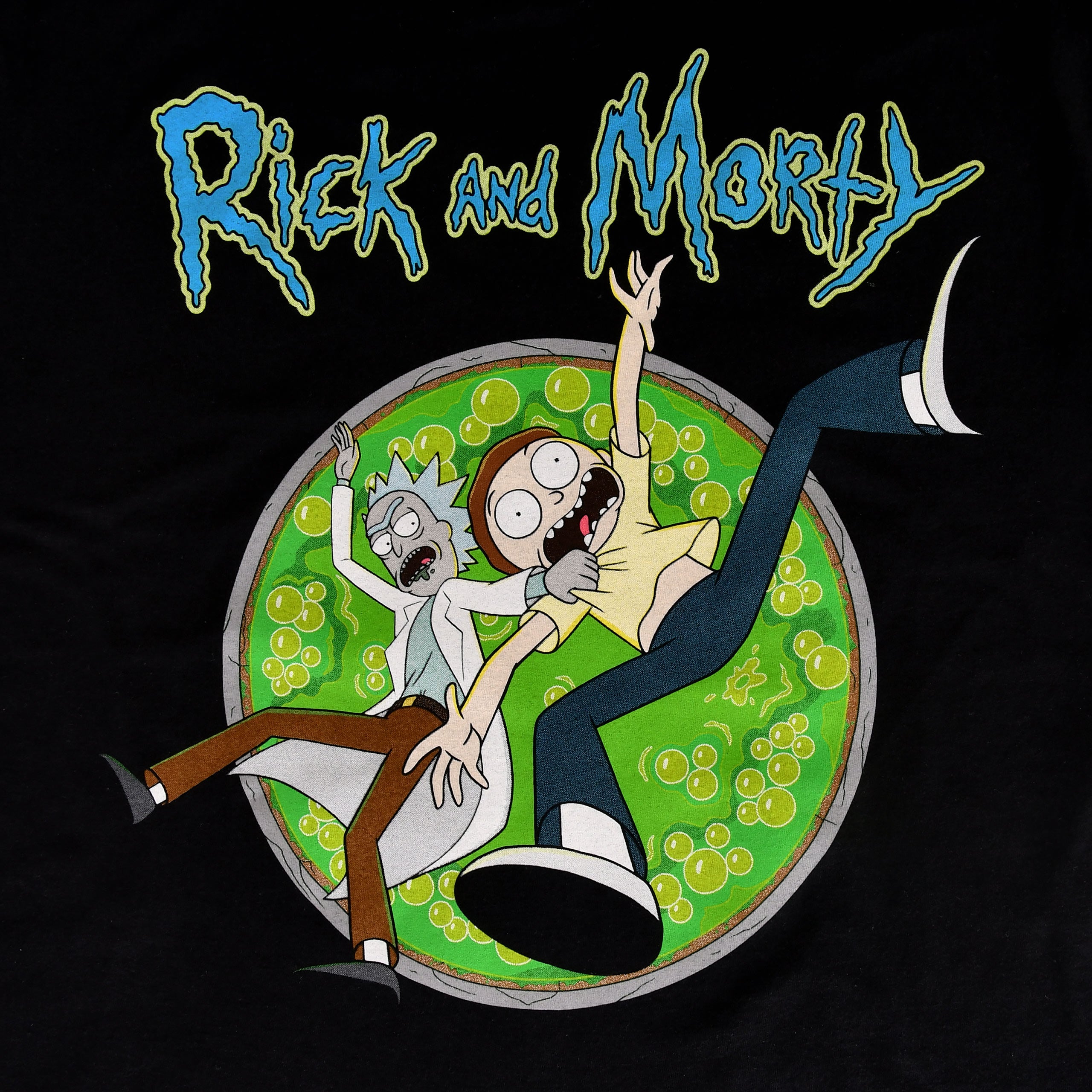 Image produit Rick et Morty - T-shirt Portal Circle noir