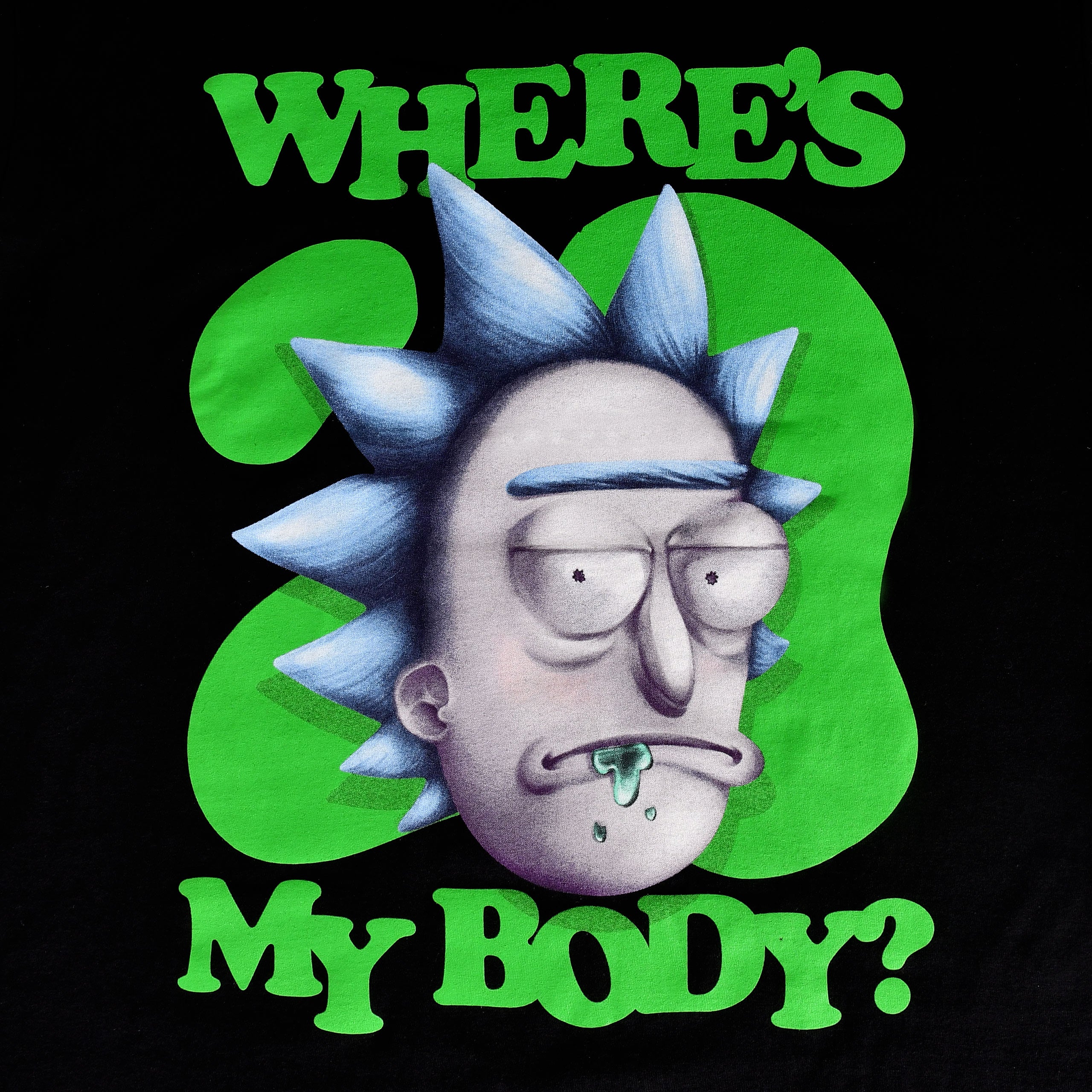 Image produit Rick et Morty - T-shirt 'Where's My Body' noir