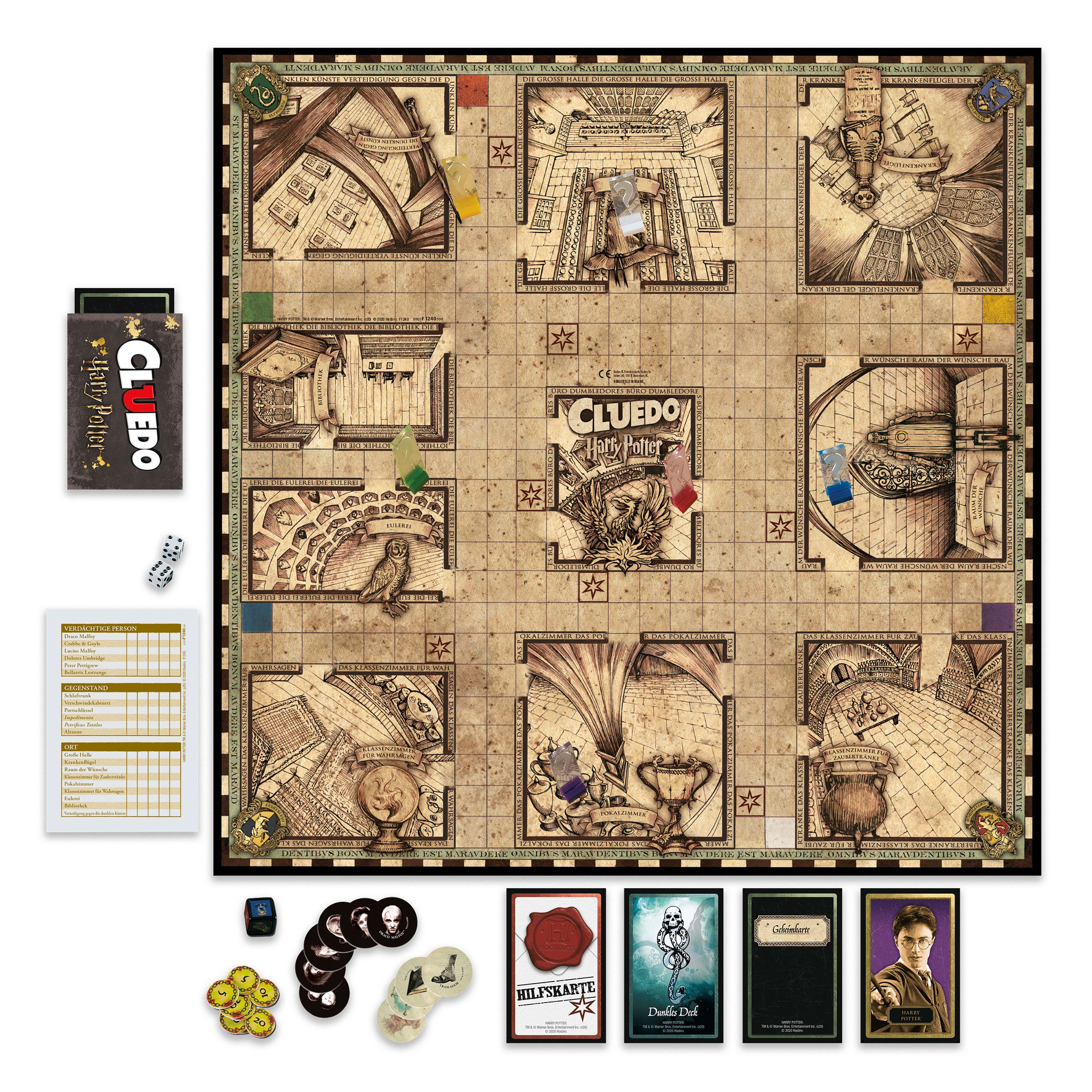Image produit Harry Potter - Cluedo avec plan de jeu mobile