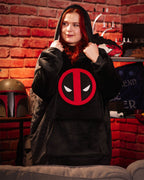 Image produit Deadpool - Logo Oversize Pull Doudou noir