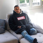 Image produit Marvel - Logo Oversize Pull Douillet noir