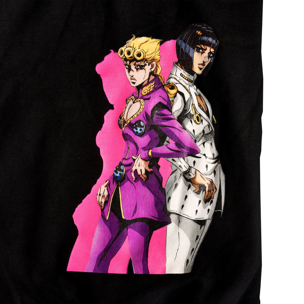 Image produit JoJo's Bizarre Adventure - Sweat à capuche noir Giorno et Bruno