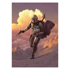 Image produit Papier peint Mando avec Grogu - Star Wars The Mandalorian