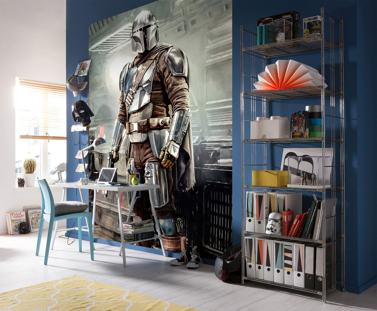 Image produit Papier peint Mando Fight - Star Wars The Mandalorian